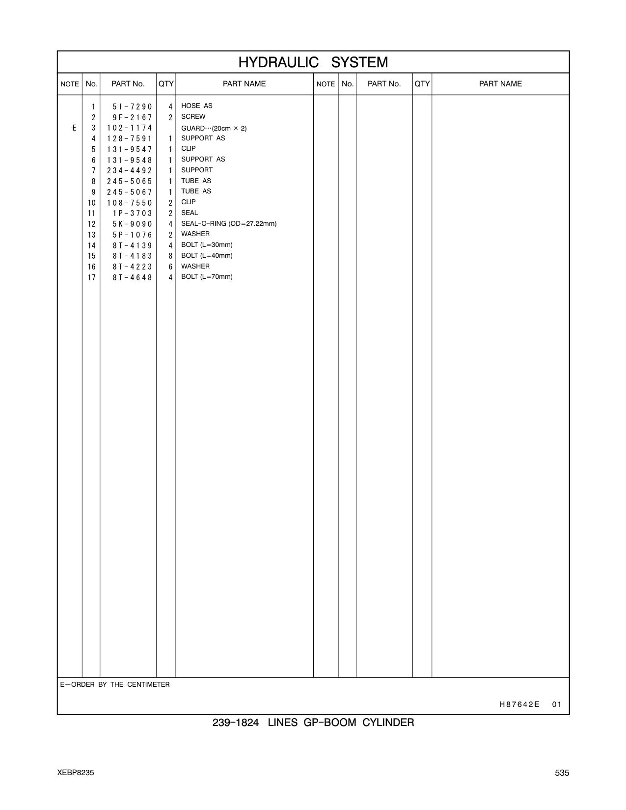 245-5065 TUBE AS CAT parts manual diagram