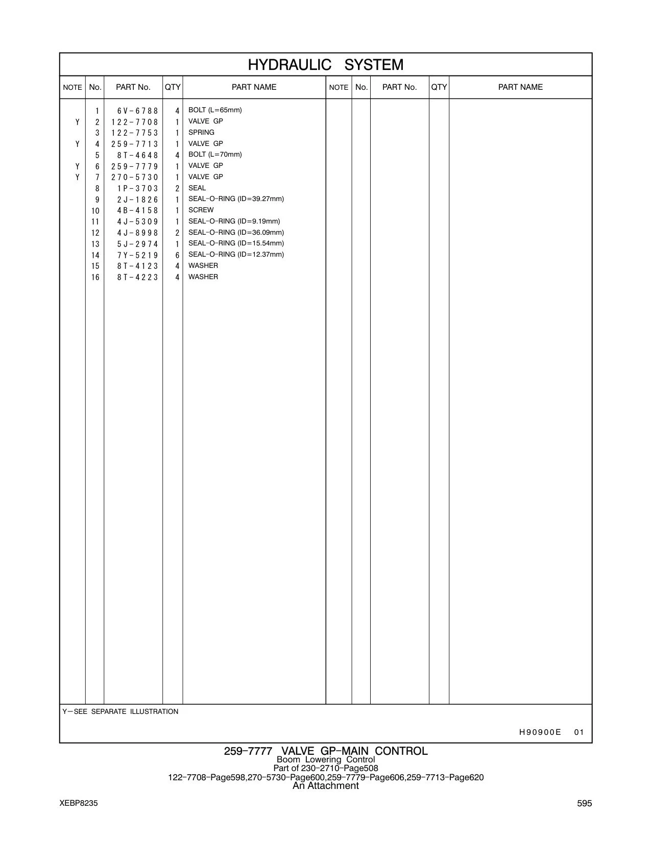 259-7779 VALVE GP CAT parts manual diagram