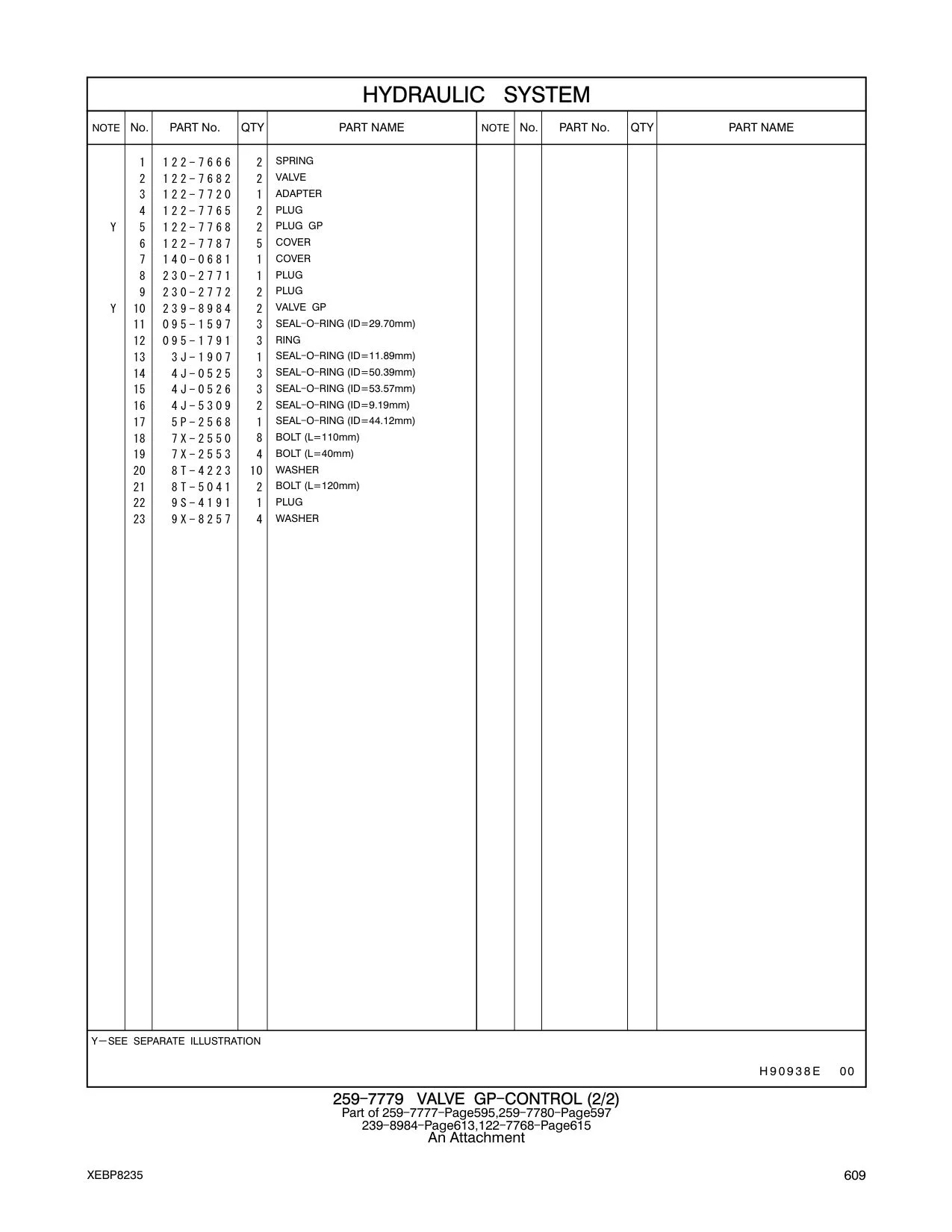 140-0681 COVER CAT parts manual diagram