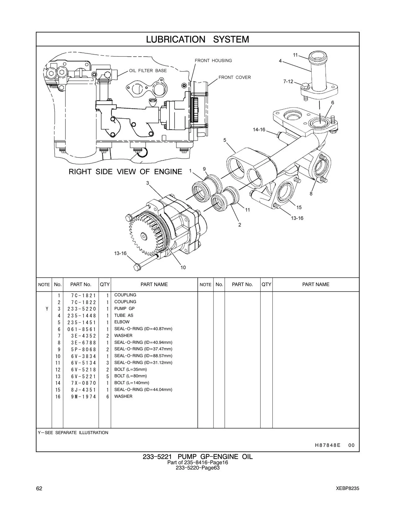 235-1448 TUBE AS CAT parts manual diagram