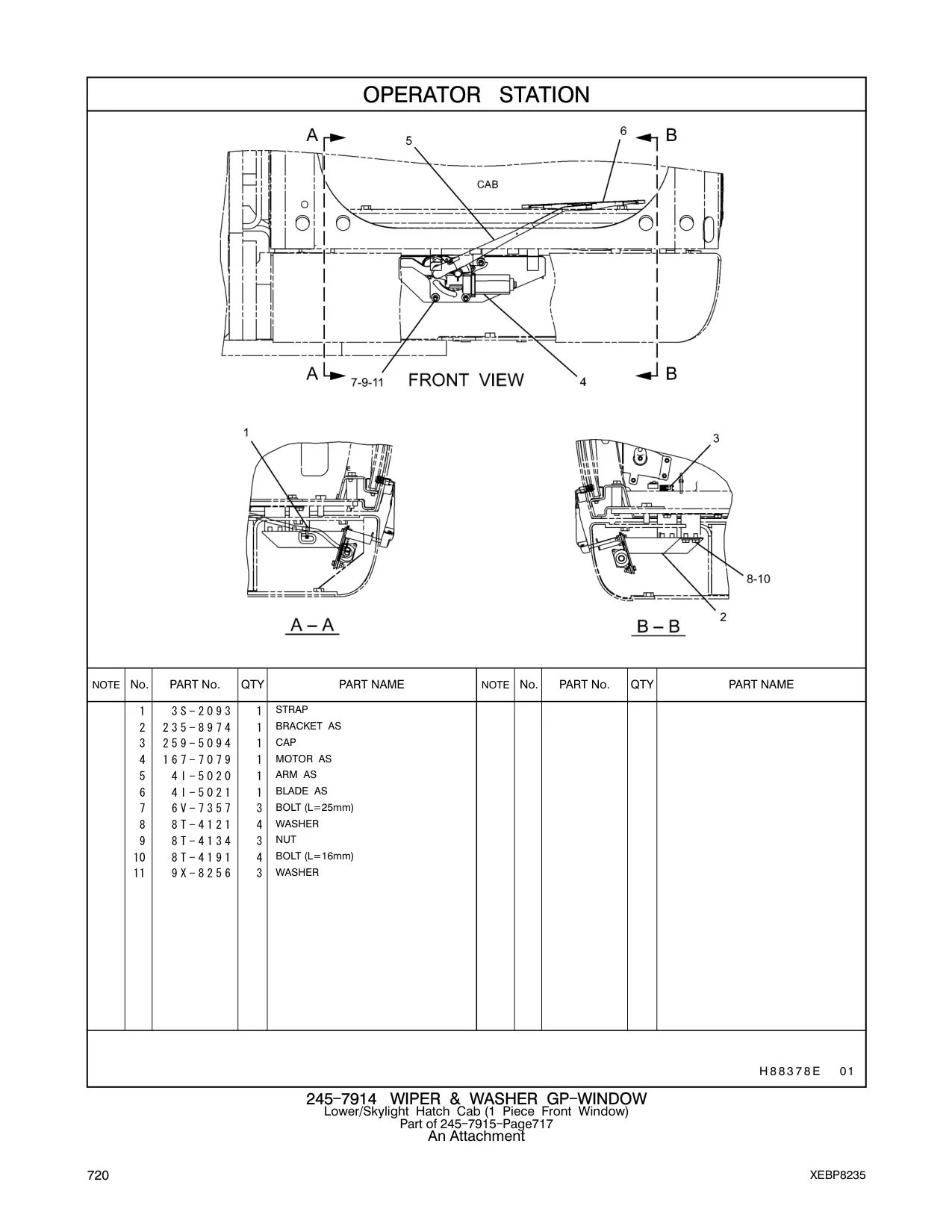 259-5094 CAP CAT parts manual diagram