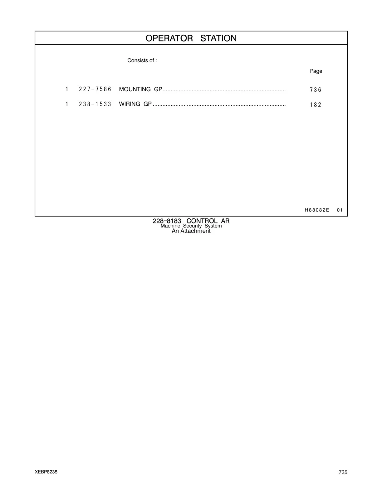 227-7586 - MOUNTING GP