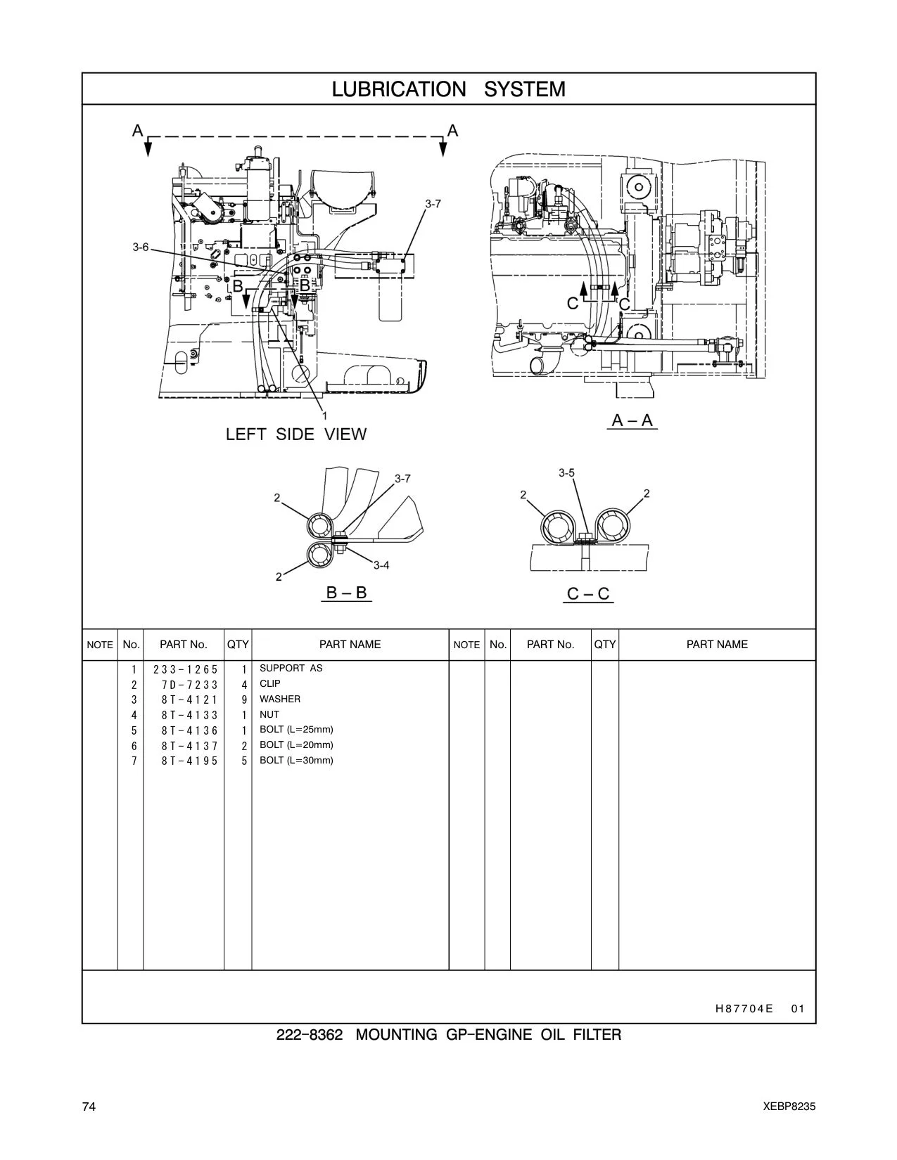 8T-4136 - BOLT (L=25mm)