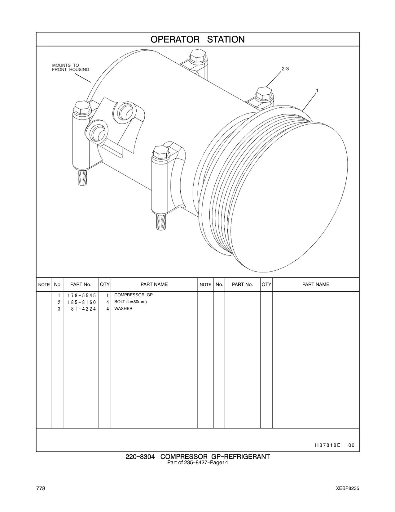 178-5545 - COMPRESSOR GP