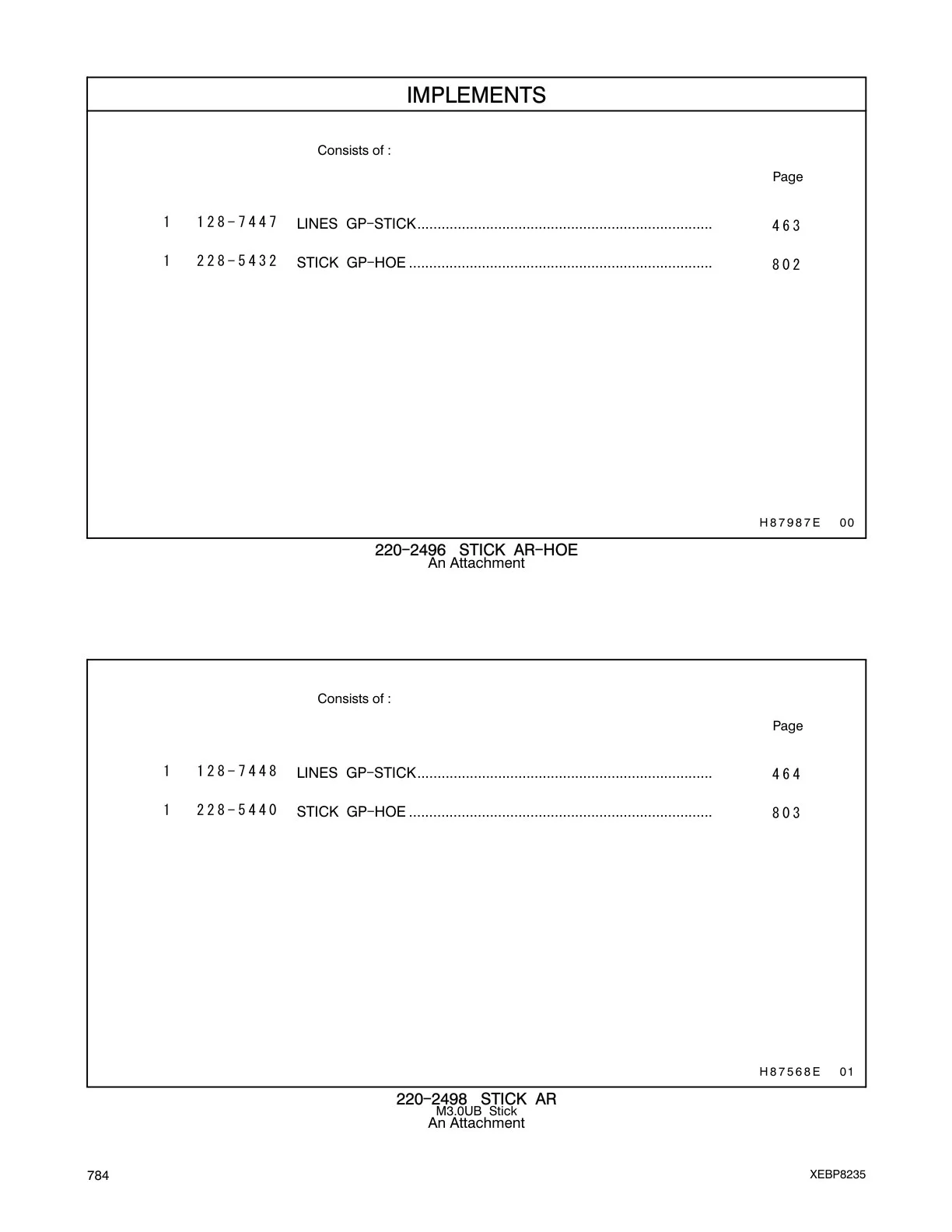 128-7447 - LINES GP-STICK