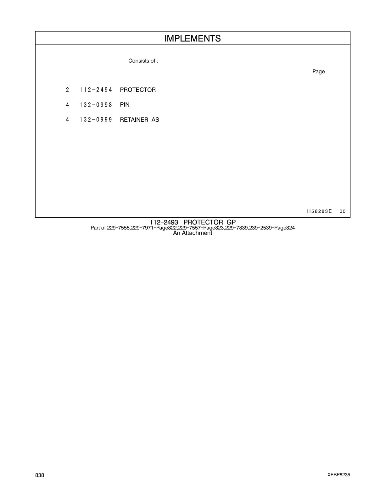 132-0999 - RETAINER AS