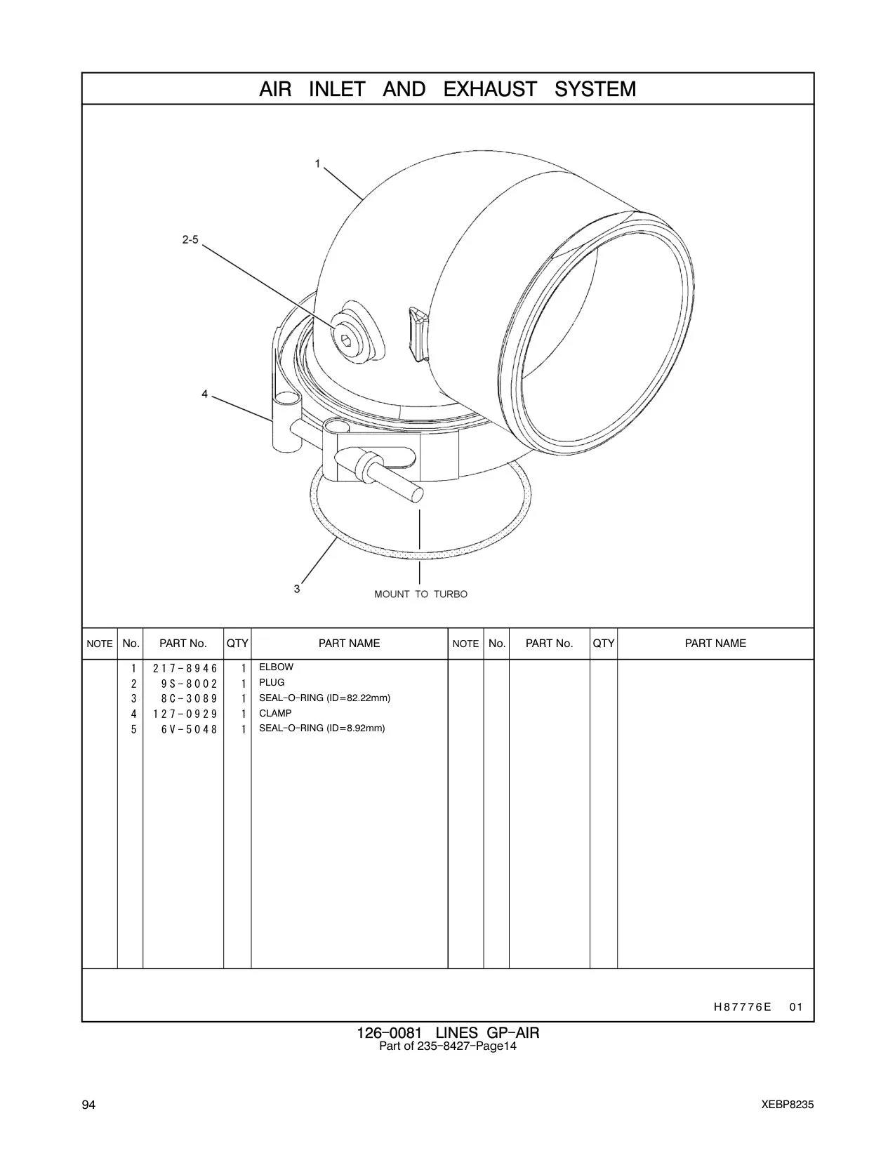 8C-3089 - SEAL-O-RING