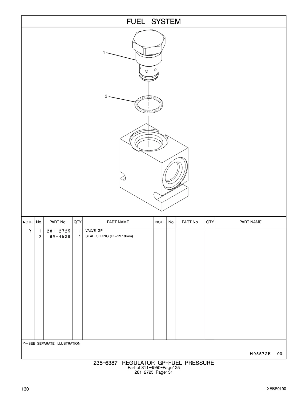 281-2725 - VALVE GP
