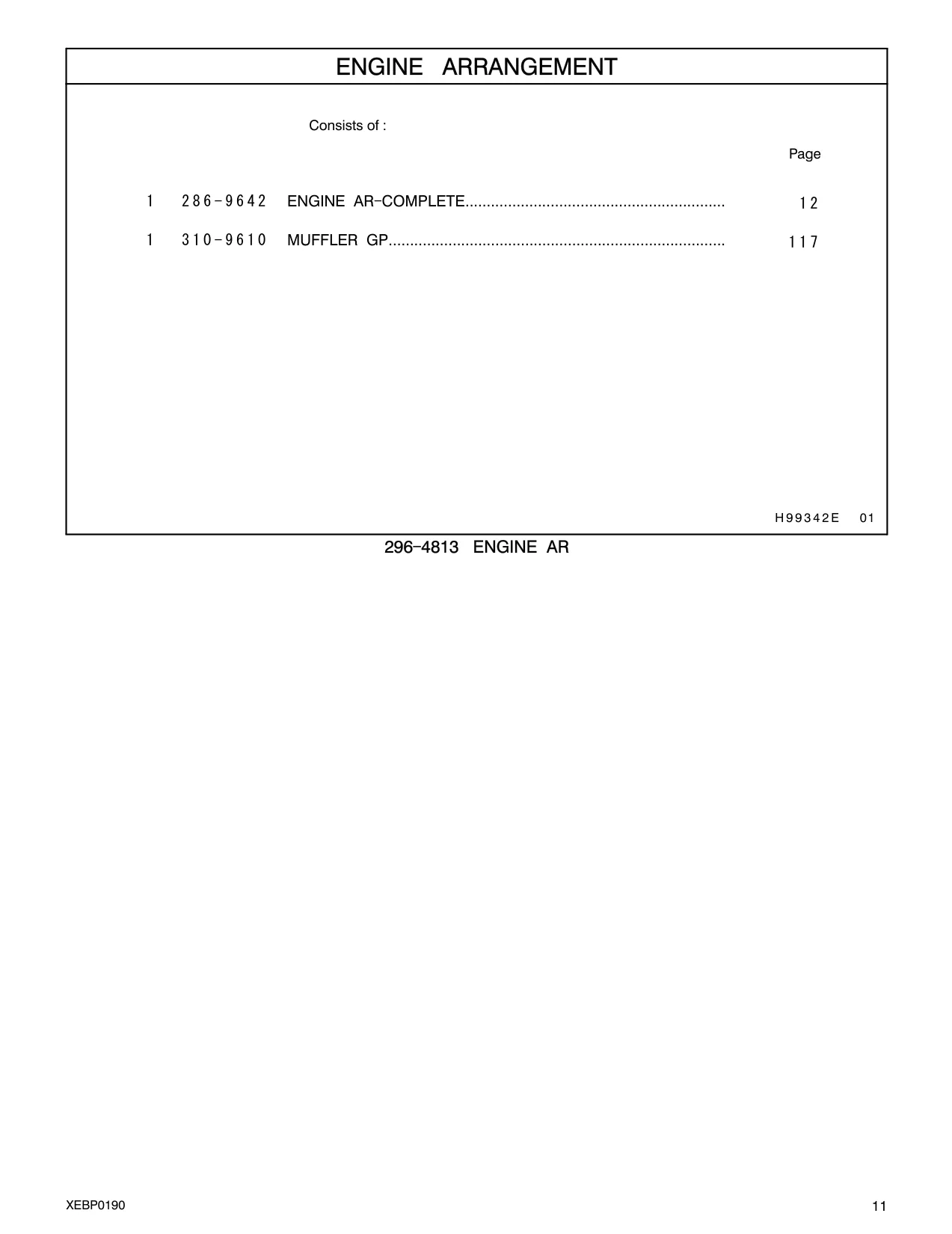 286-9642 - ENGINE AR - COMPLETE.............................................................