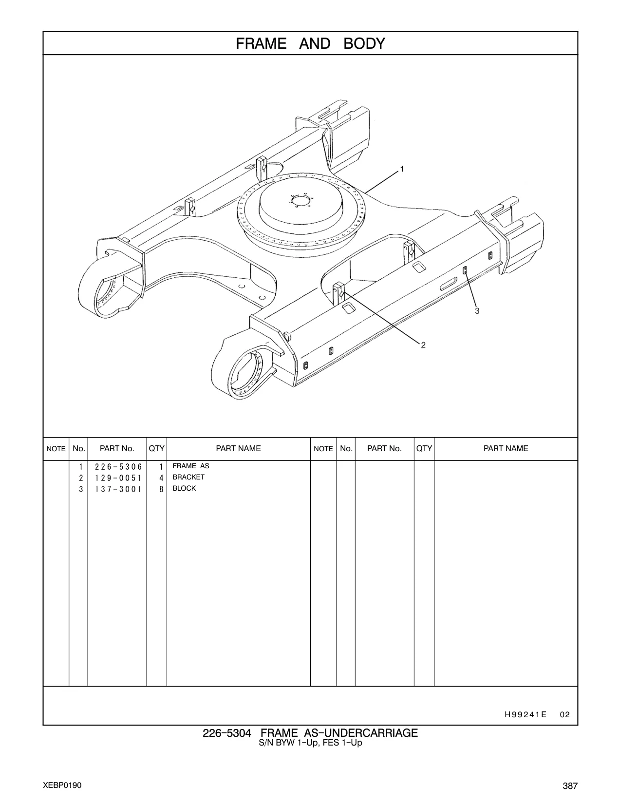 226-5306 - FRAME AS