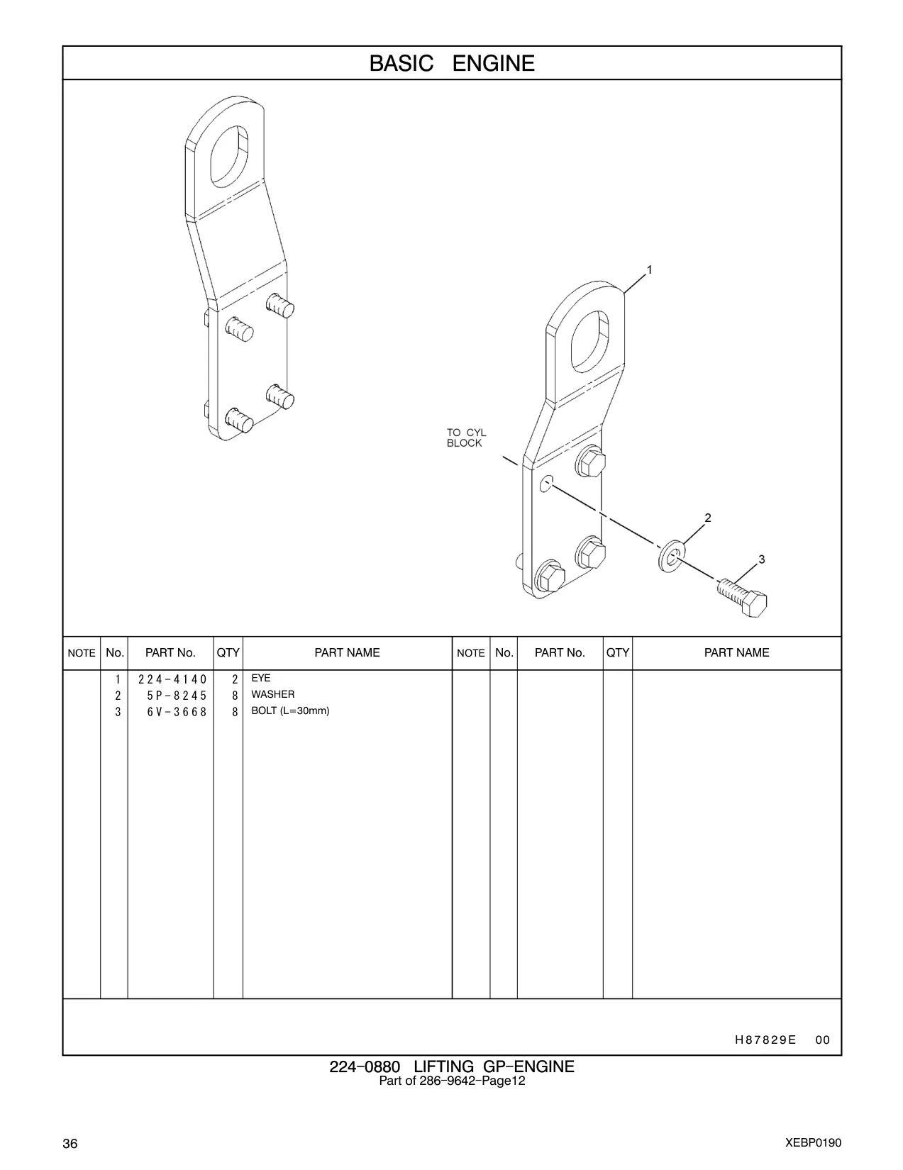 6V-3668 - BOLT (L=30mm)