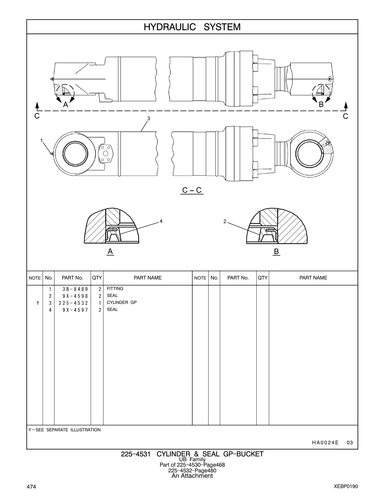 225-4532 - CYLINDER GP