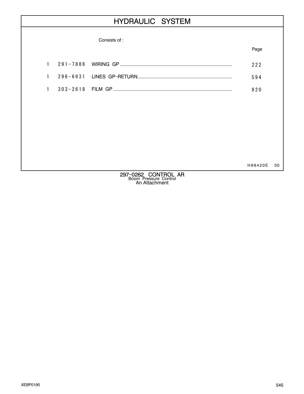 296-6931 - LINES GP - RETURN.....................................................................
