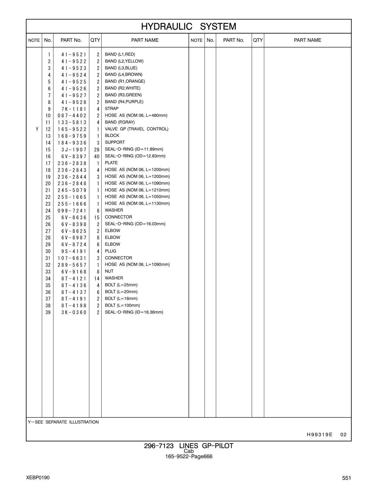 4I-9521 - BAND (L1,RED)