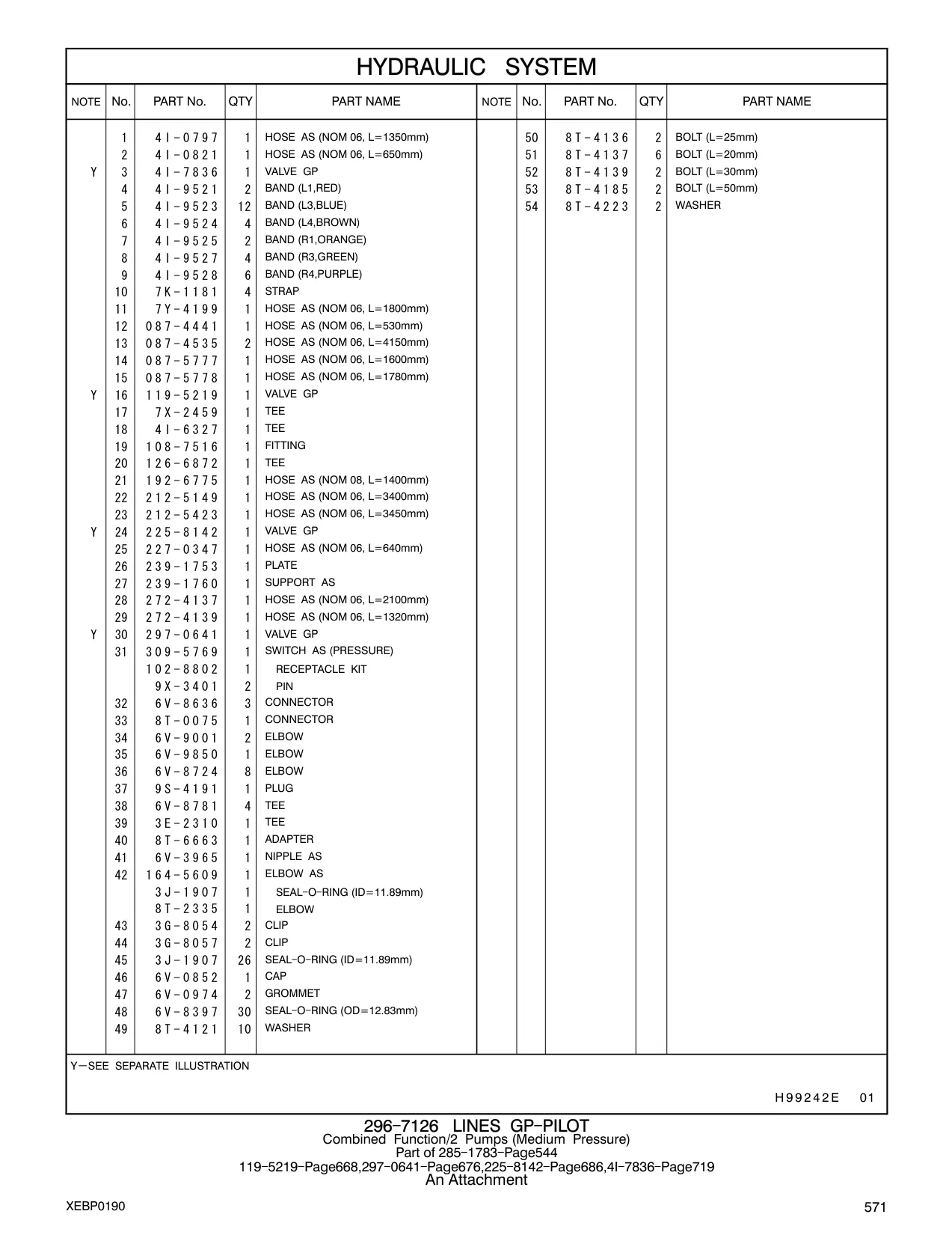 087-4535 - HOSE AS (NOM 06, L=4150mm)