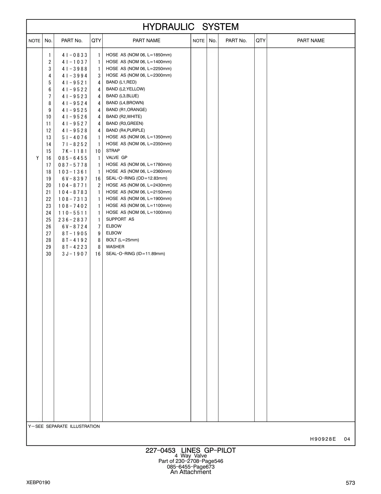 108-7313 - HOSE AS (NOM 06, L=1900mm)
