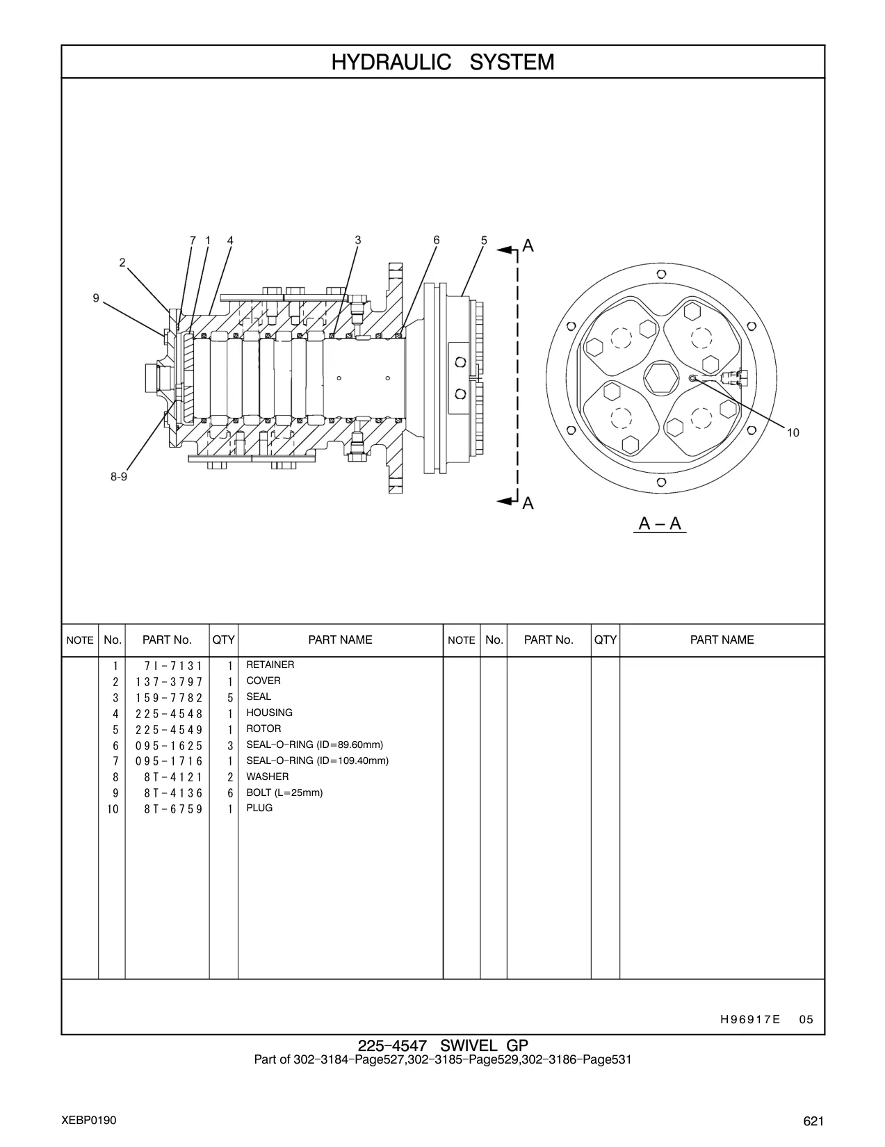 095-1625 - SEAL - O - RING (ID=89.60mm)