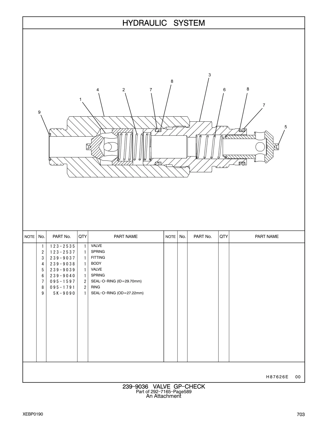 239-9039 - VALVE