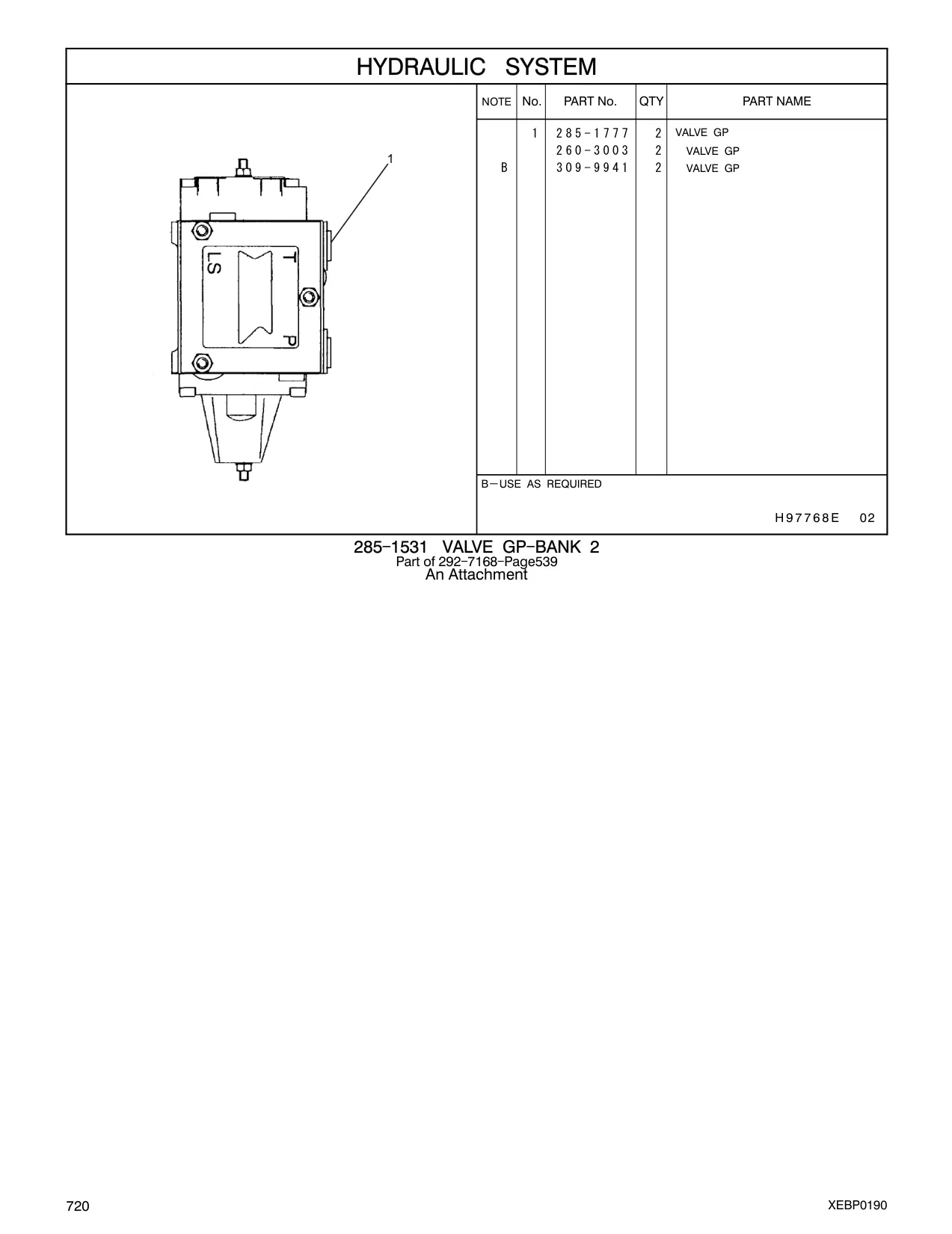260-3003 - VALVE GP