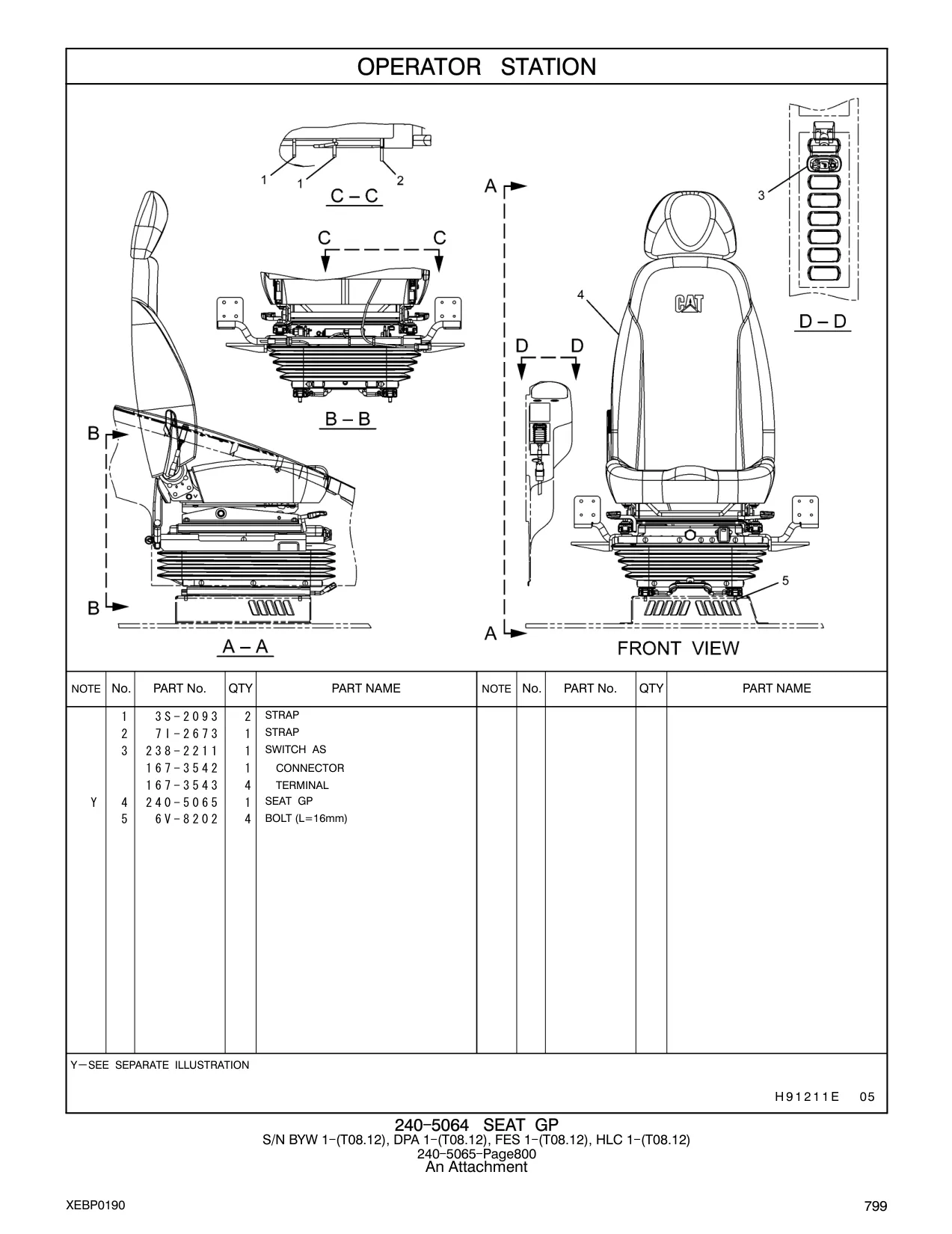 6V-8202 - BOLT (L=16mm)