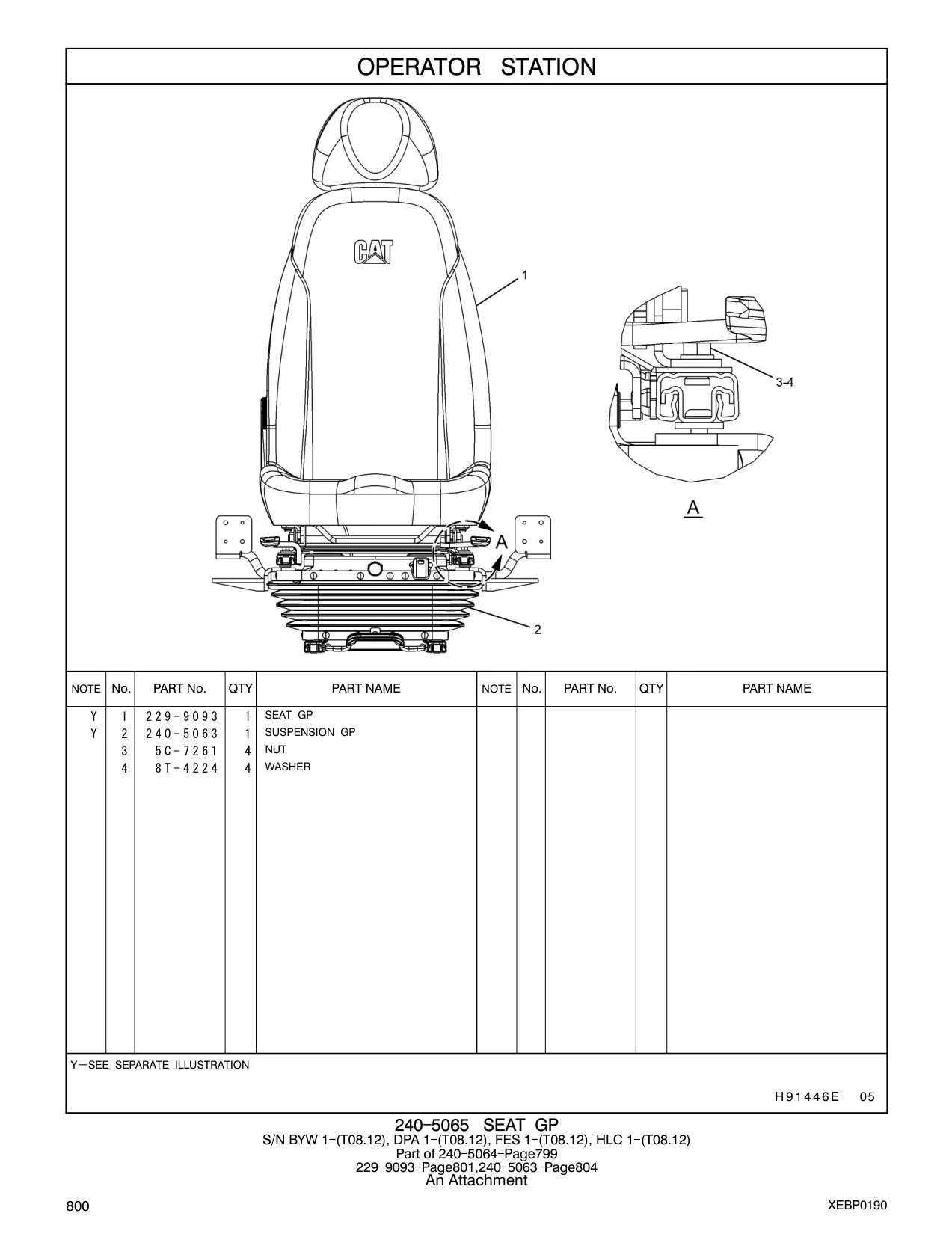 240-5063 - SUSPENSION GP