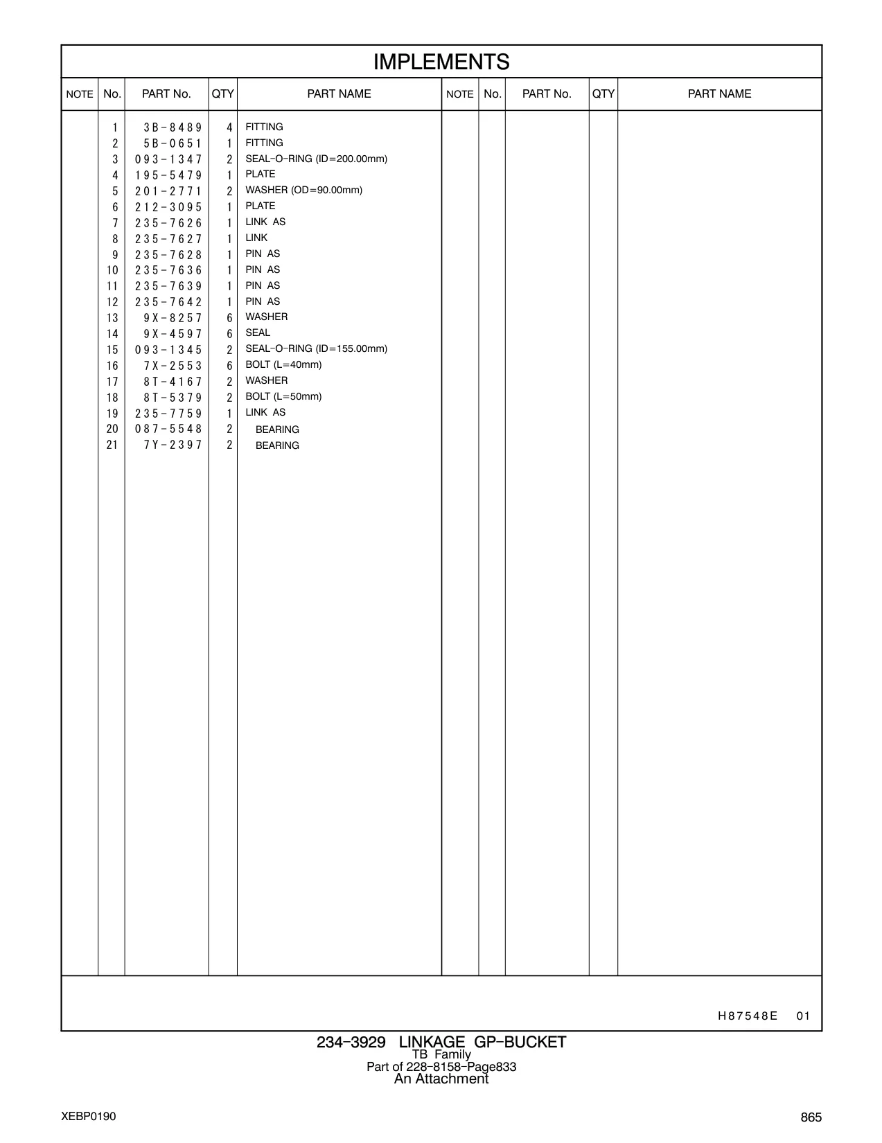 7Y-2397 - BEARING