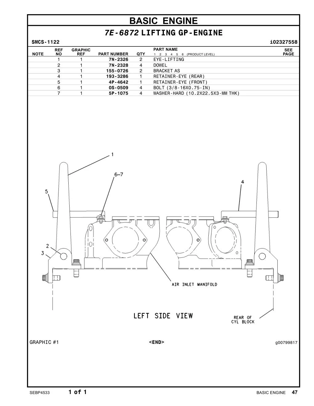 4P-4642 - RETAINER-EYE (FRONT)