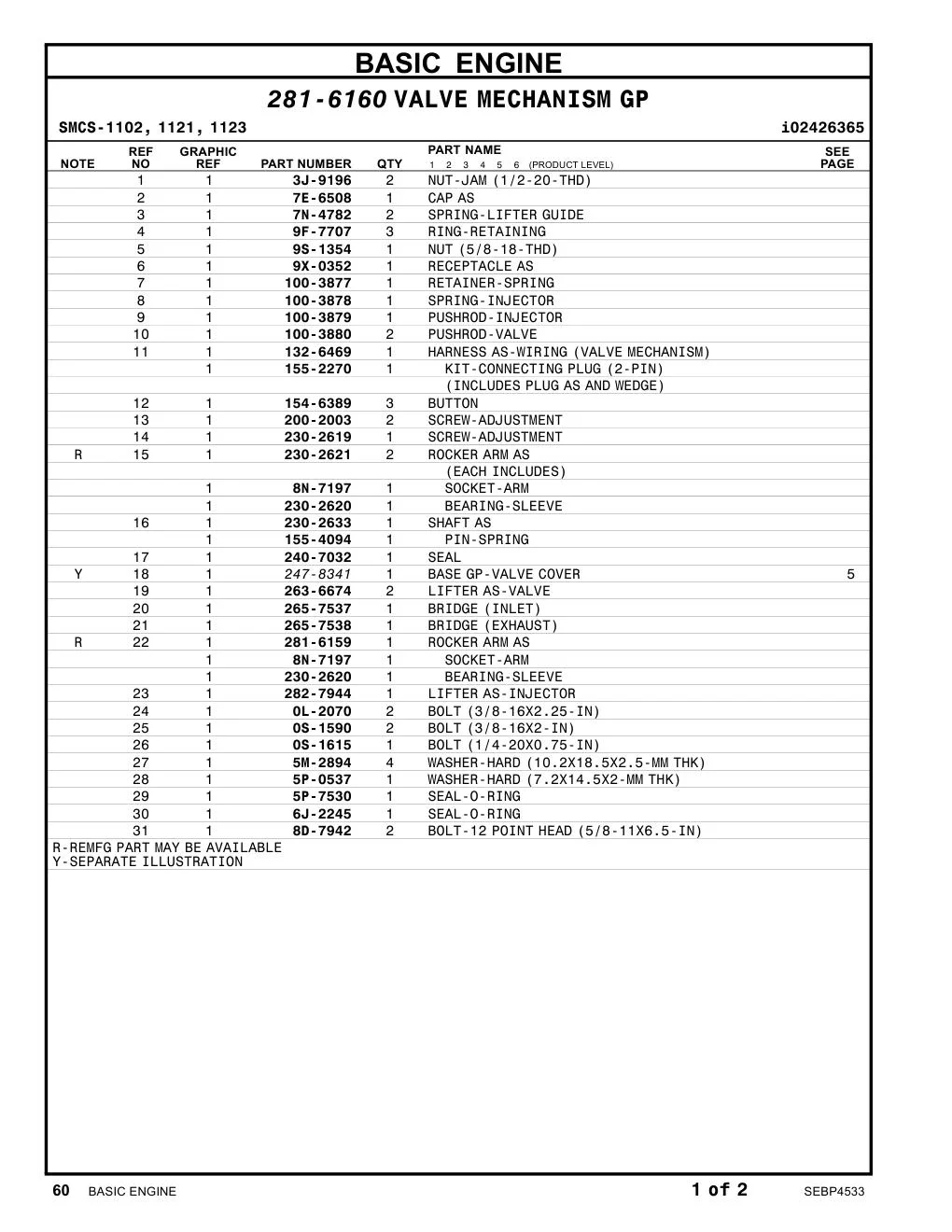 230-2619 - SCREW-ADJUSTMENT