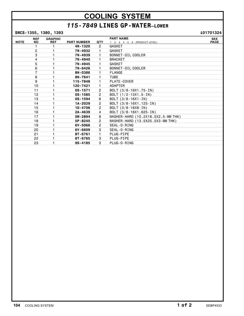 4N-1320 - GASKET-ADAPTER