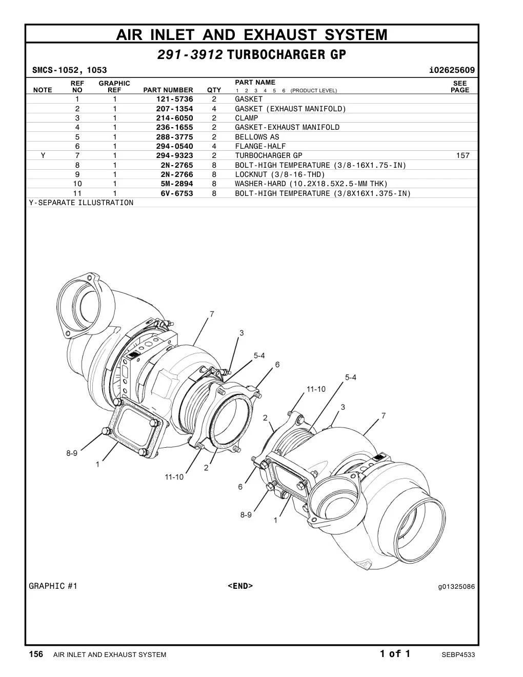6V-6753 - BOLT-HIGH TEMPERATURE (3/8X16X1.375-IN)