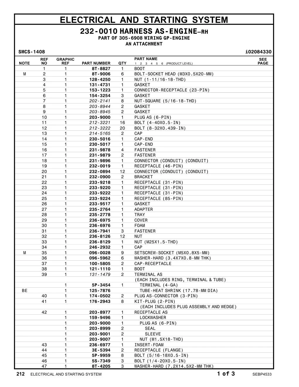 131-4731 - GASKET