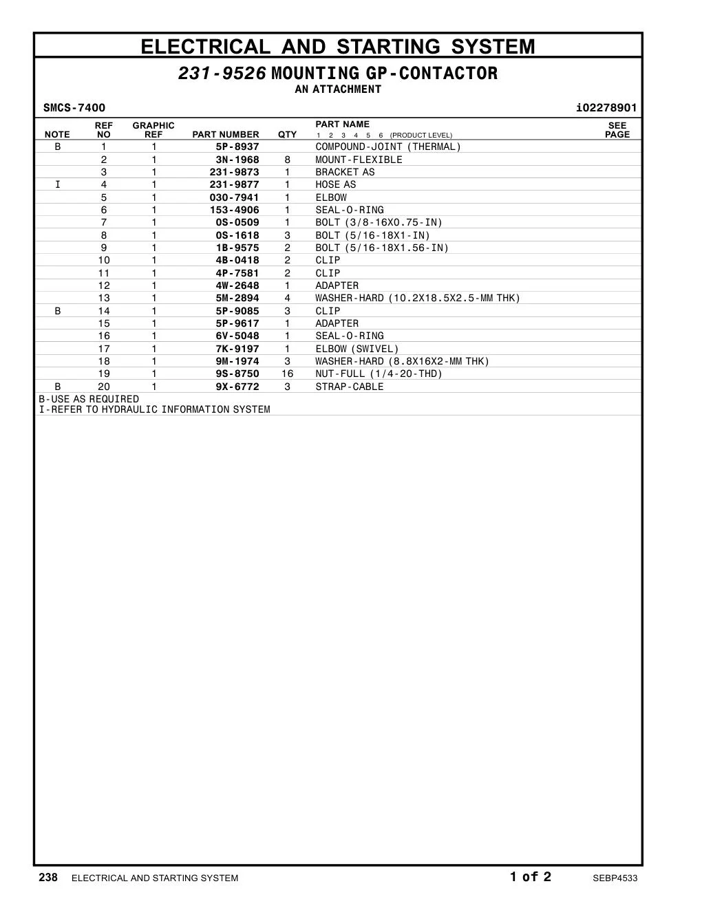 4W-2648 ADAPTER CAT parts manual diagram