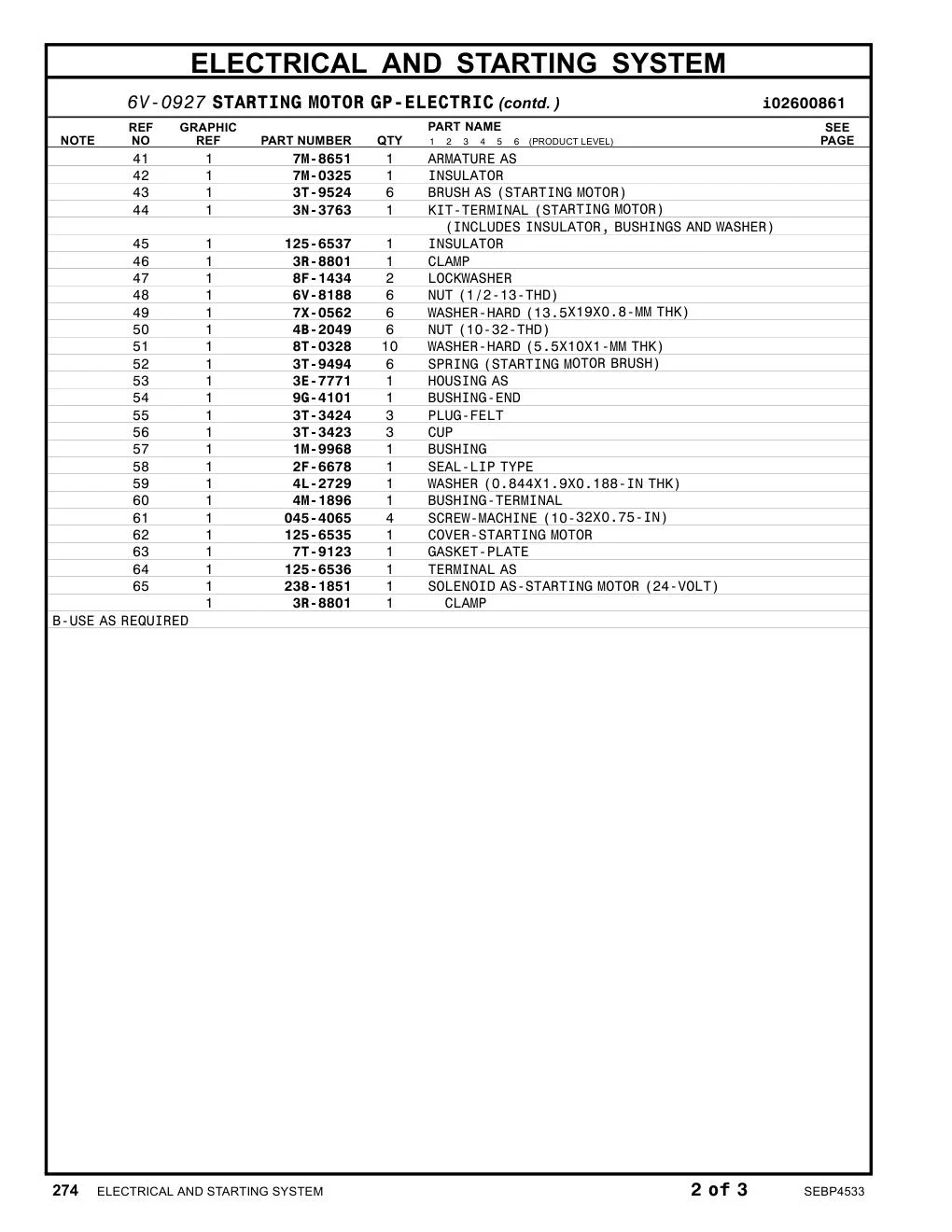 125-6537 - INSULATOR