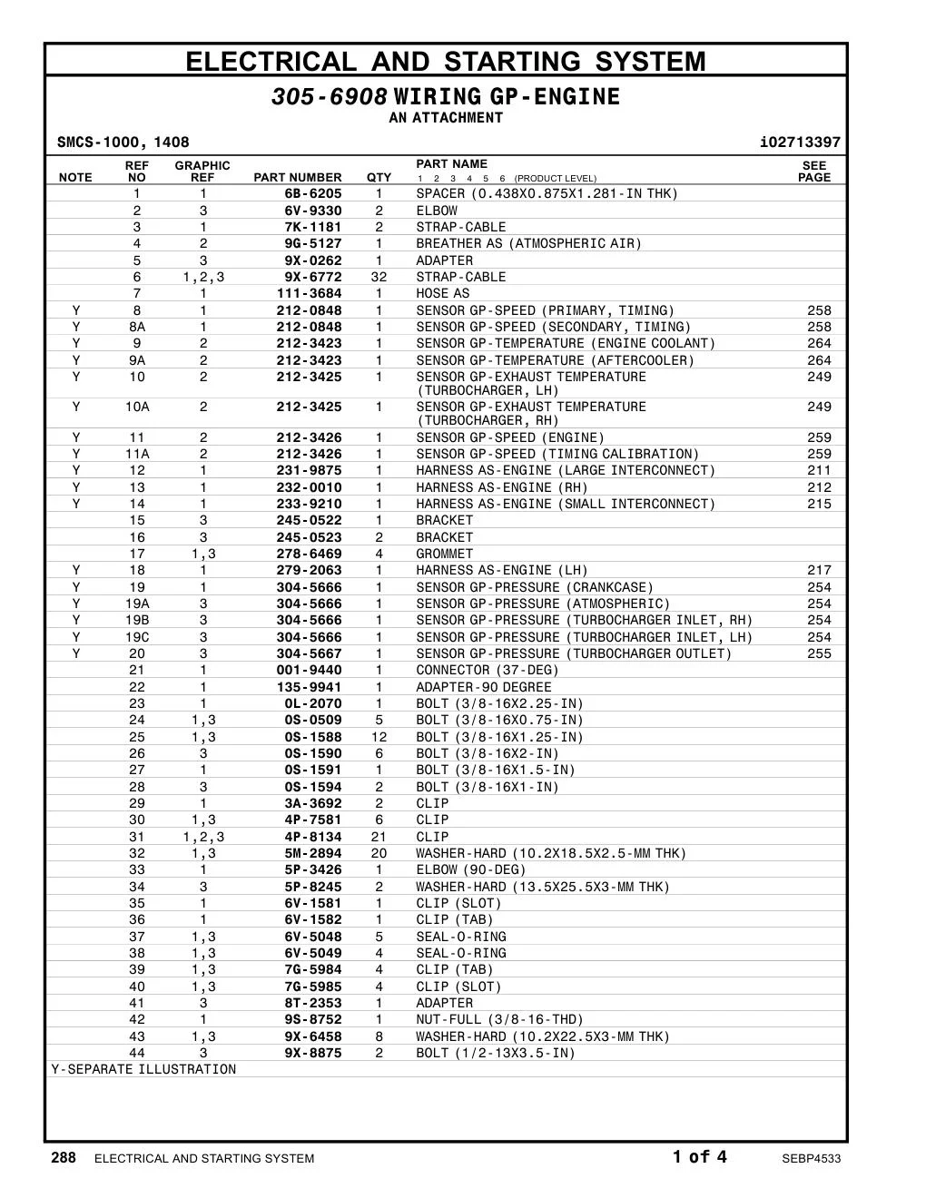 232-0010 - HARNESS AS-ENGINE(RH)