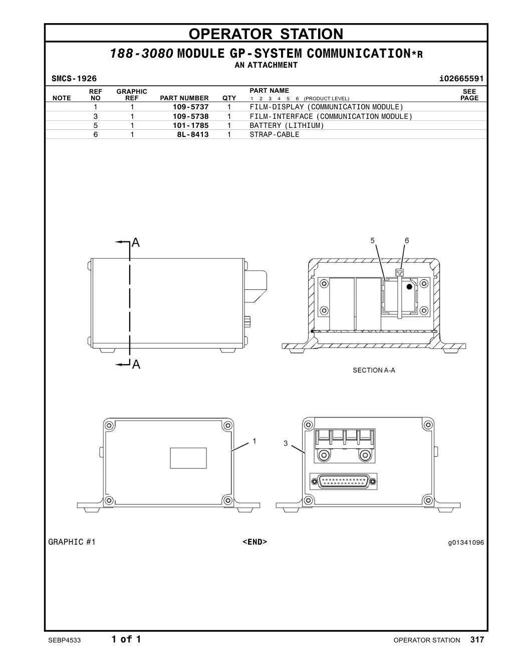 109-5737 - FILM-DISPLAY(COMMUNICATIONMODULE)
