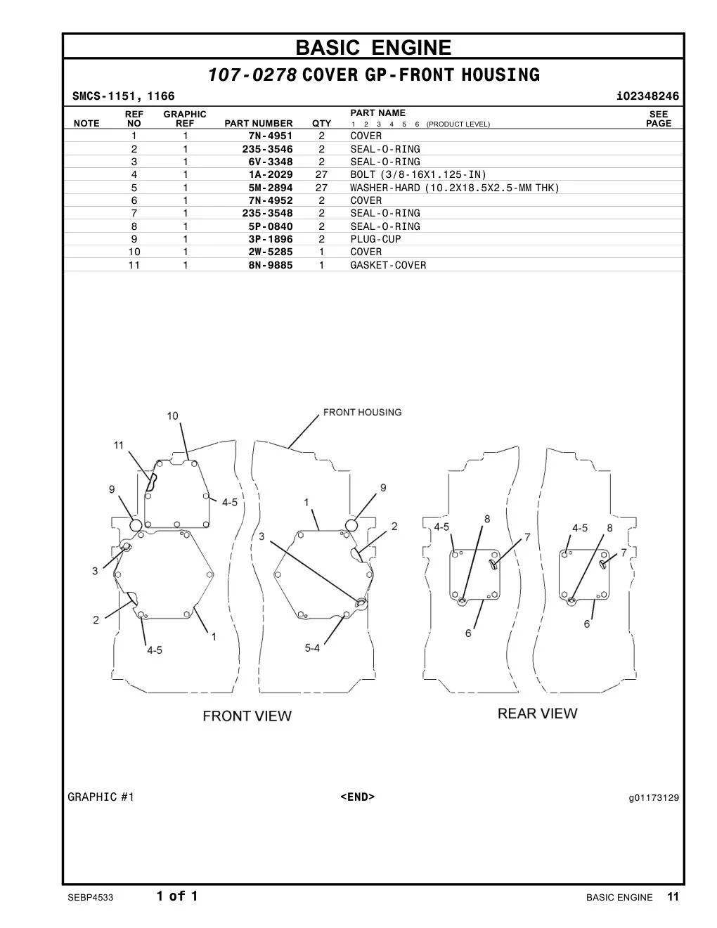235-3548 SEAL-O-RING CAT parts manual diagram