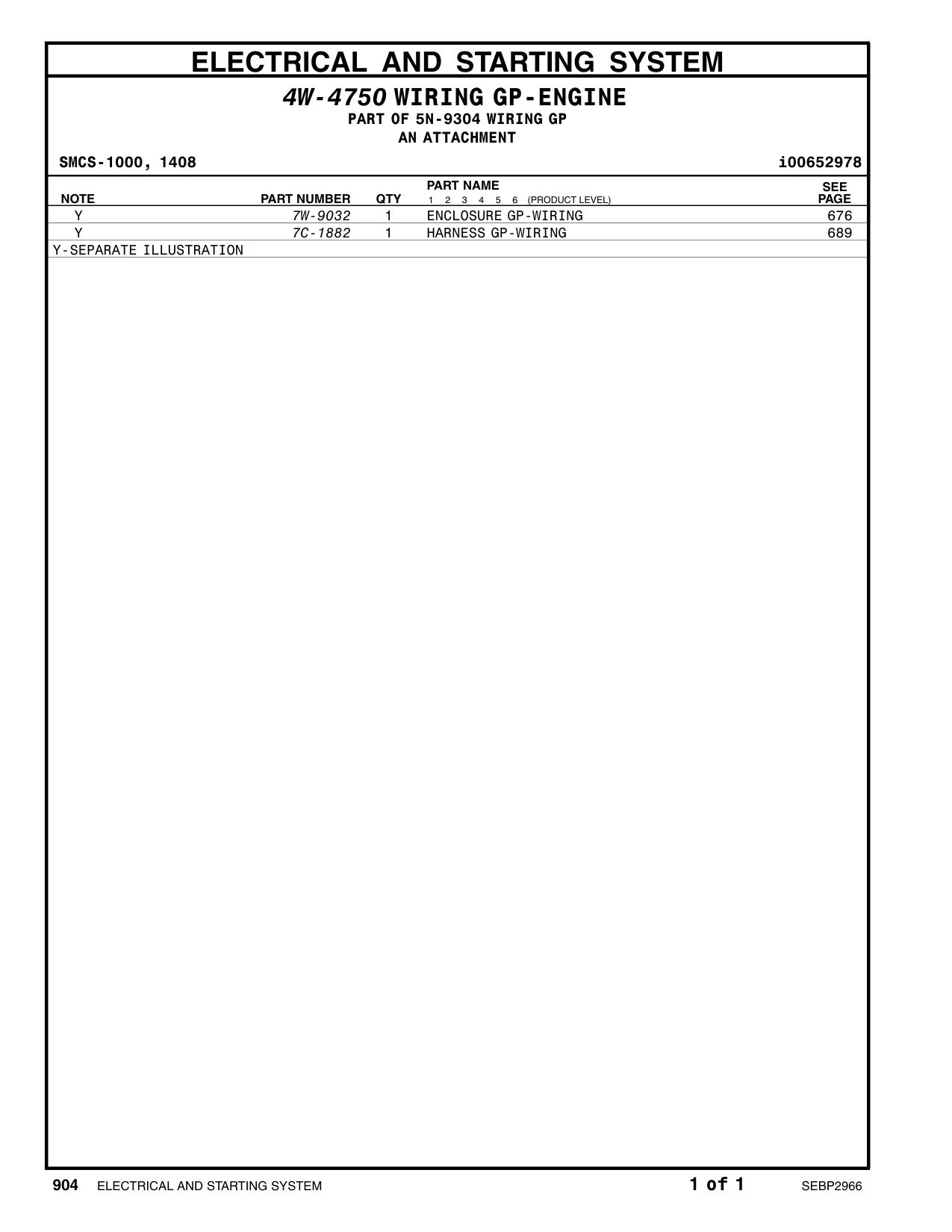 7C-1882 - HARNESS GP-WIRING