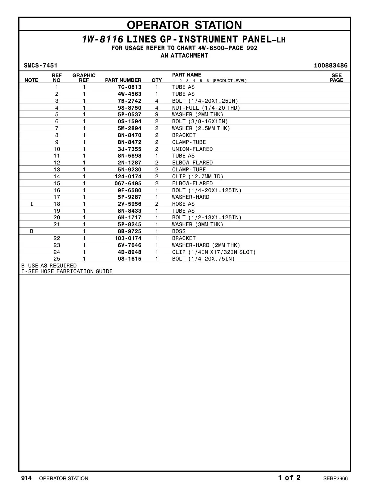 103-0174 BRACKET CAT parts manual diagram
