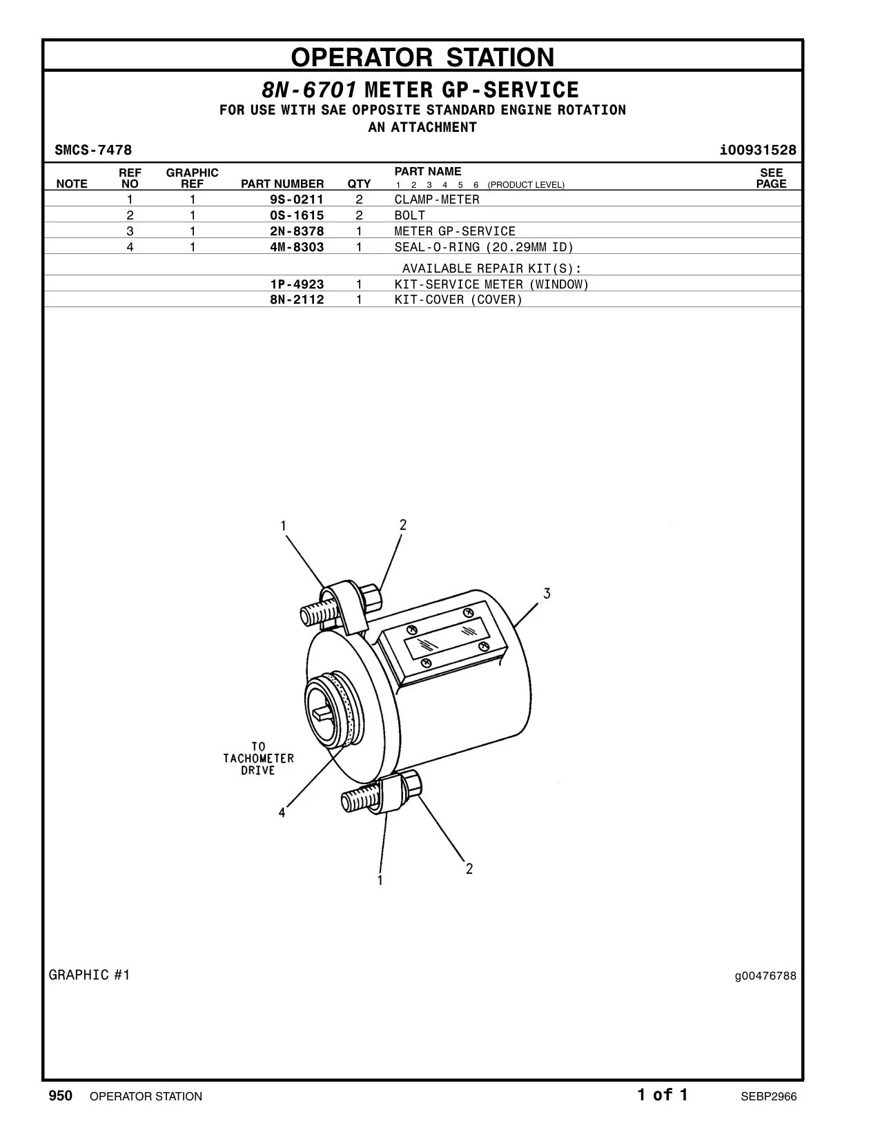2N-8378 - METER GP-SERVICE