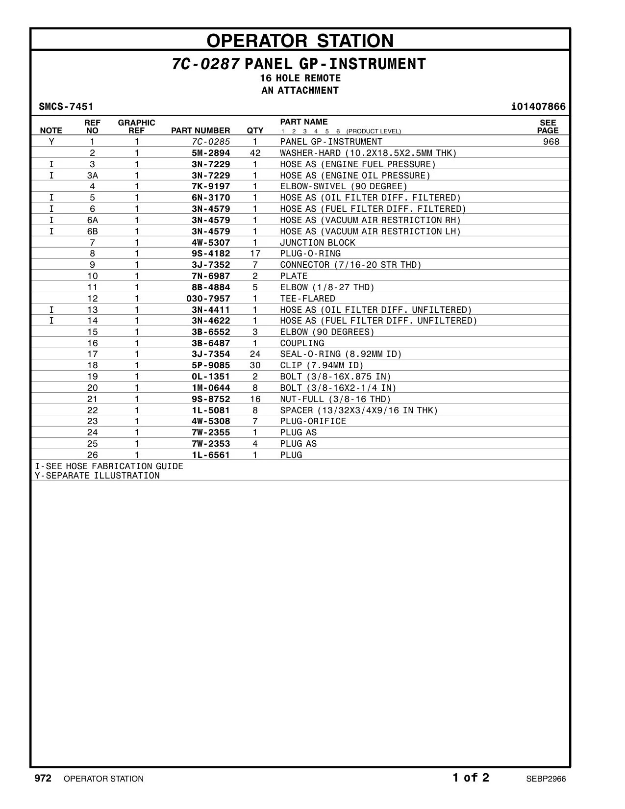 7C-0285 - PANEL GP-INSTRUMENT
