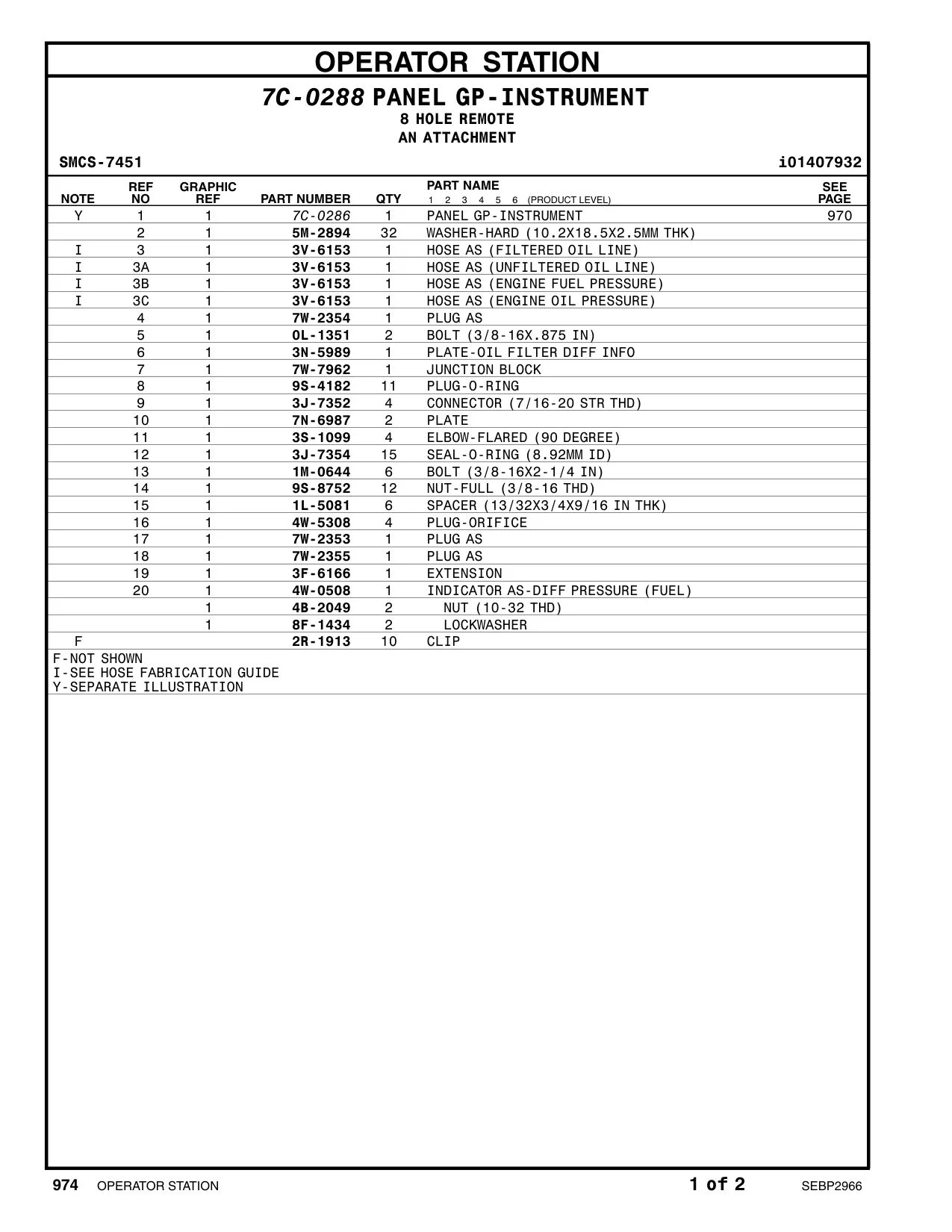 7C-0286 - PANEL GP-INSTRUMENT