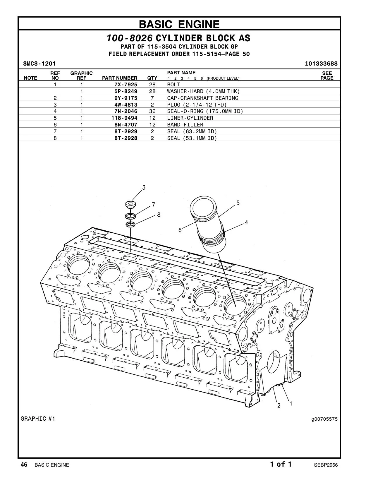 8T-2929 - SEAL-O-RING