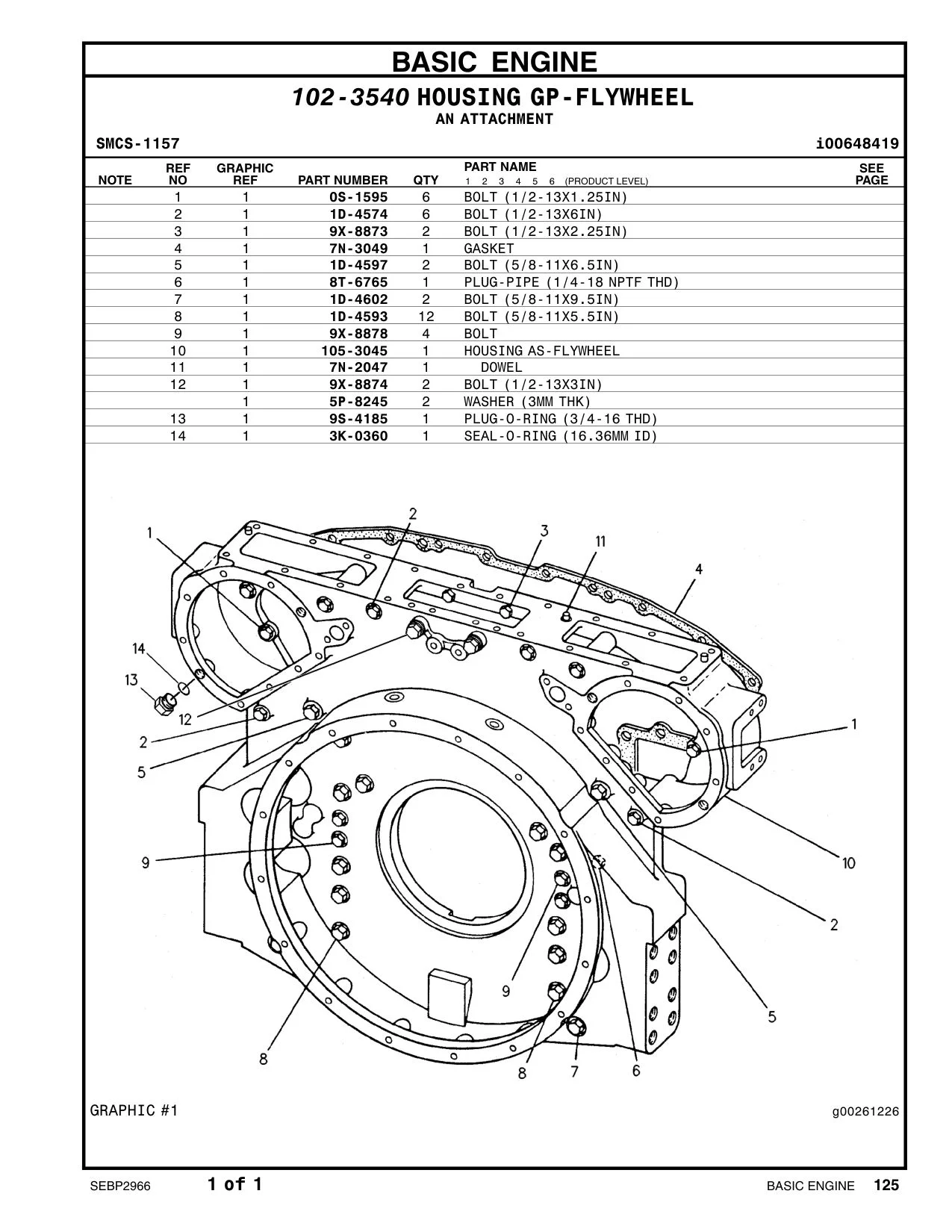 1D-4597 - BOLT (5/8-11X6.5IN)