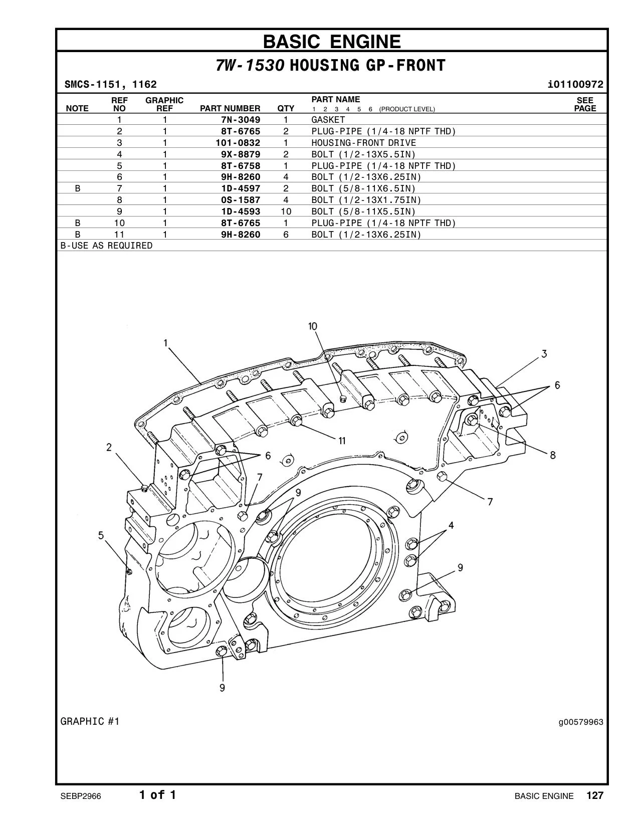 9H-8260 - BOLT (1/2-13X6.25-IN)