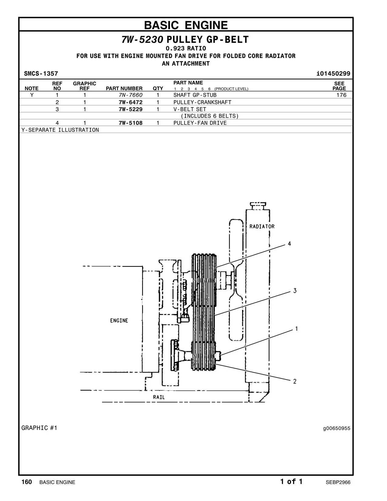 7W-6472 - PULLEY-CRANKSHAFT
