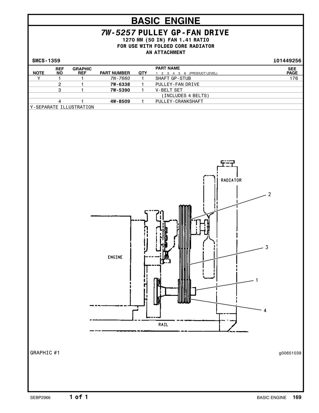 7W-5390 - V-BELT SET