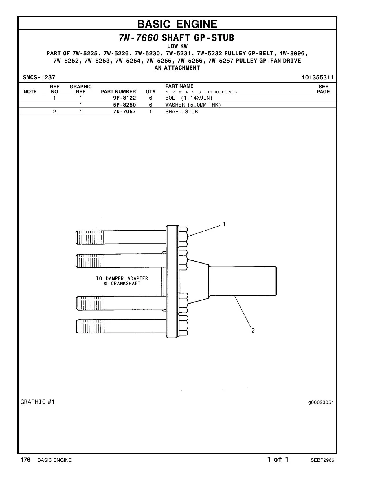7N-7057 - SHAFT-STUB