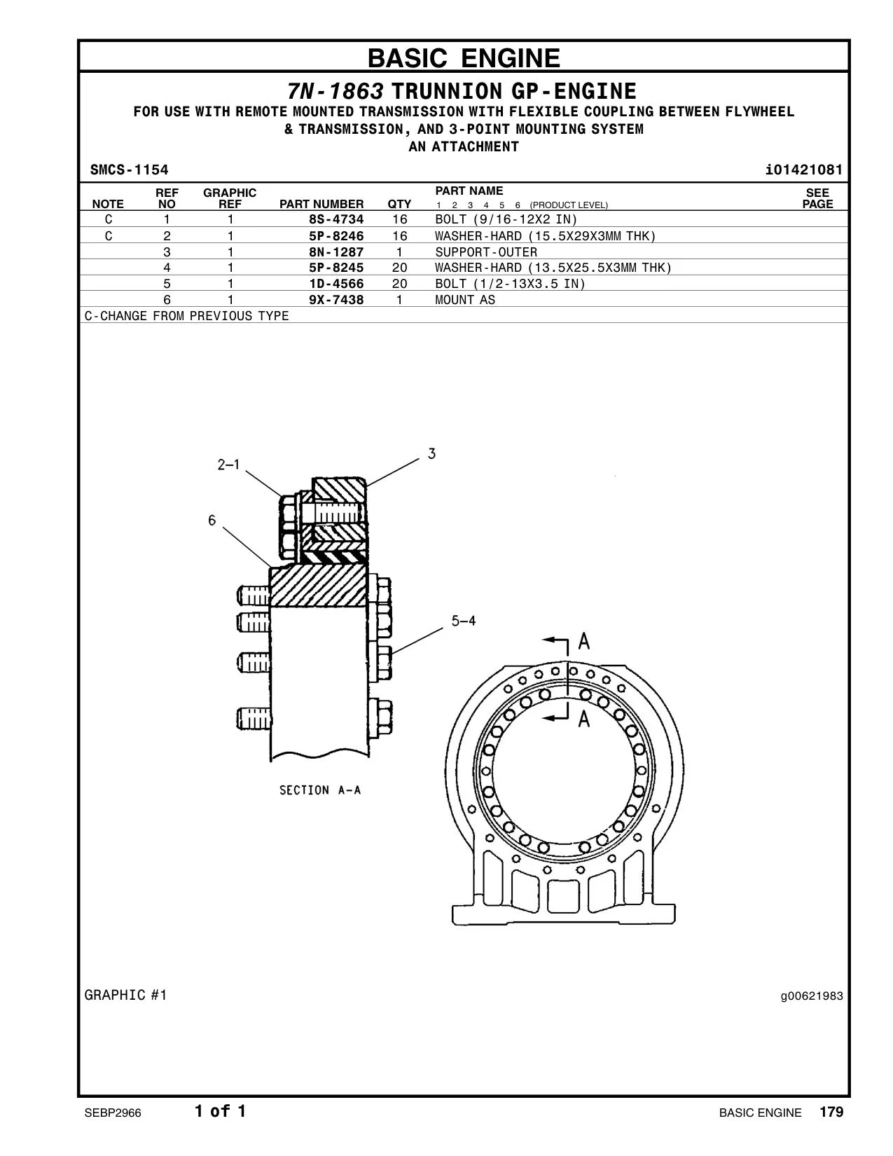 1D-4566 - BOLT (1/2-13X3.5-IN)