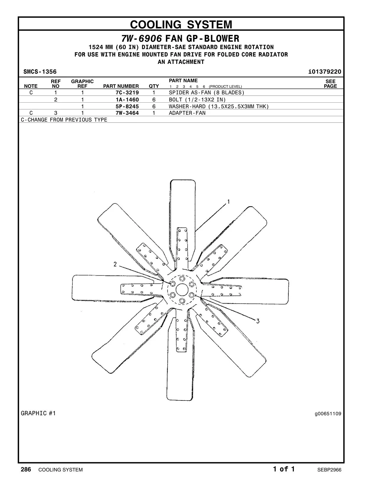 7C-3219 - SPIDER AS-FAN (8 BLADES)