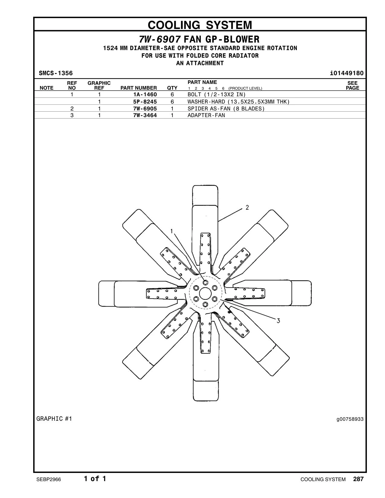 7W-6905 - SPIDER AS-FAN (8 BLADES)